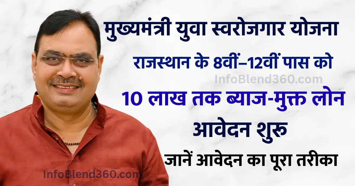 CM Yuva Swarojgar Yojana 2026: राजस्थान युवाओं के लिए बड़ी सौगात! 8वीं–12वीं पास को 10 लाख तक ब्याज-मुक्त लोन, जानें आवेदन का पूरा तरीका