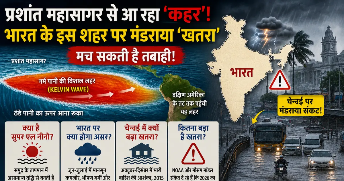 Super El Nino Alert: ‘सुपर एल नीनो’ से भारत पर मंडराया बड़ा खतरा, चेन्नई में तबाही का डर!