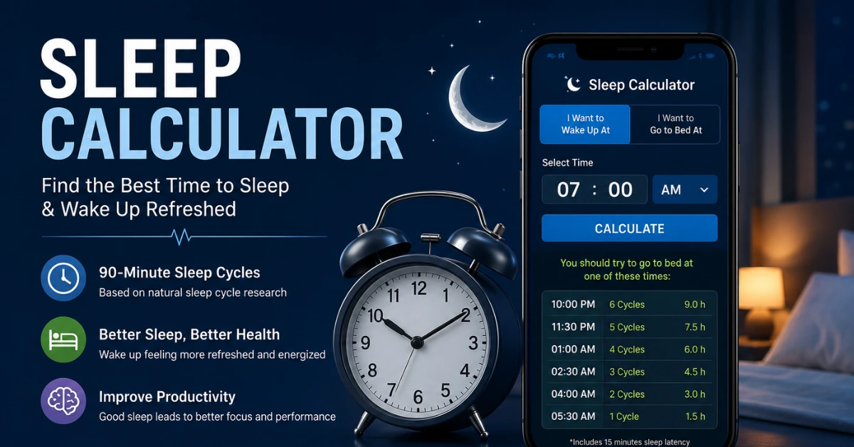 Sleep Calculator: सही Bedtime और Wake-Up Time
